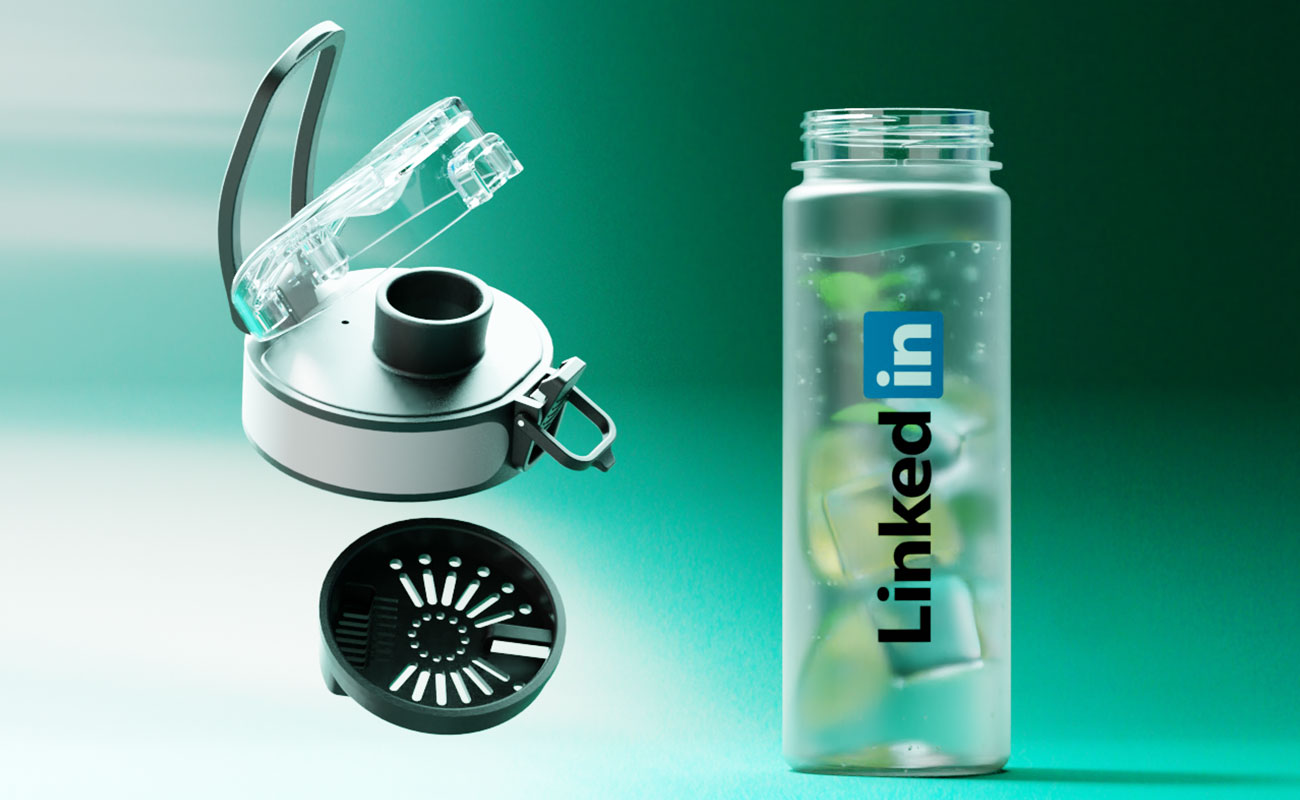 Aqualok Infuse - Borraccia con logo con filtro per infusi